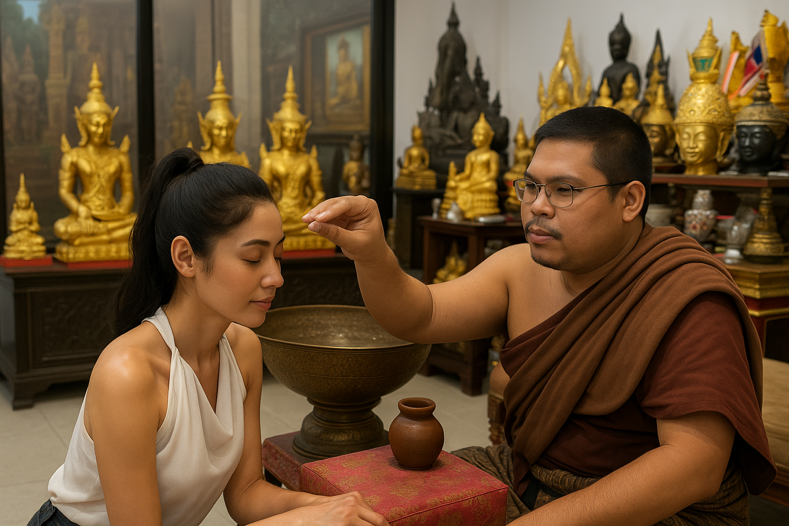 แห่ขอโชคก่อนหวยออก อาศรมฤาษีเณรคึกคัก คอหวย-สายมูแน่นทุกมุม เชื่อเสริมดวงเรียกทรัพย์ได้จริง